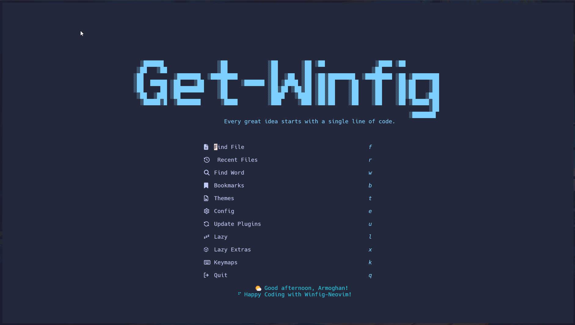 Winfig Neovim